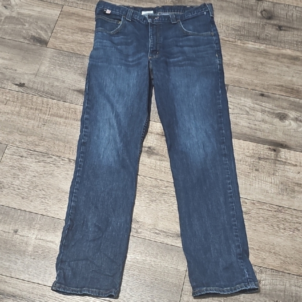 Carhartt Men's Straight Flames Resistant Blues Jeans